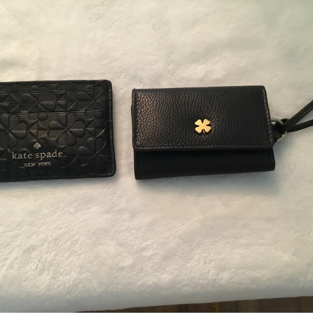 Kate Spade card case and Lucky Brand key case Leather